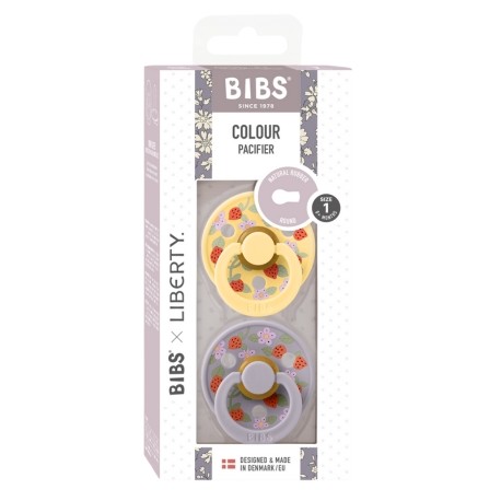 BIBS X LIBERTY, Colour 2-pack, Koko 1 (0-6 kuukautta), Pyöreä - Lateksi