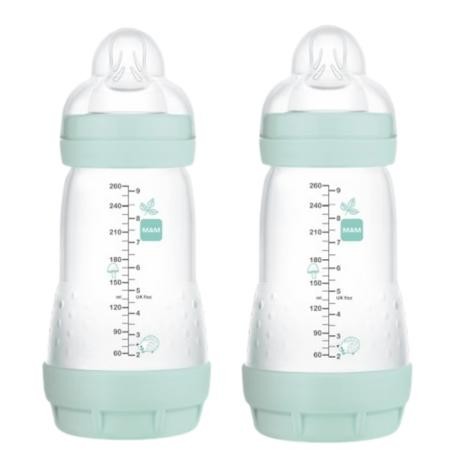 MAM,  Easy Start Anti-Colic -tuttipullo, 260 ml, Blue, 2 kpl