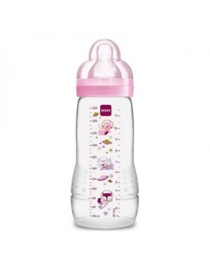MAM, Easy Active Baby Bottle -tuttipullo, 330 ml, Pink