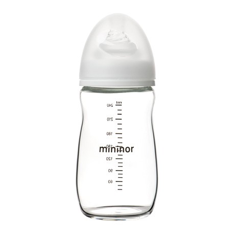 Mininor, Biberon en verre,  240 ml