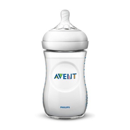 Philips Avent, Lot de 2 tétines Natural, Transparent,  ge 1m +