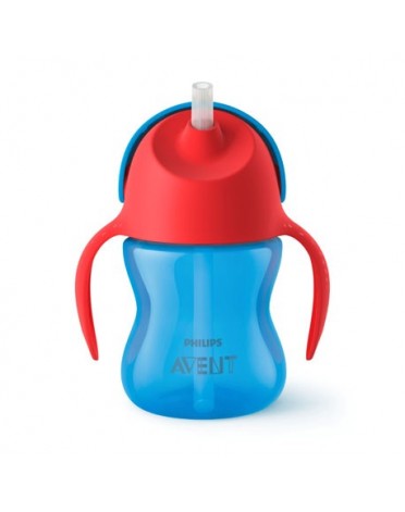 Philips Avent,  Tasse à paille, Bleu/rouge ,  ge 9m+