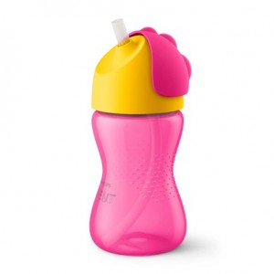 Philips Avent,  Tasse à paille, Rose/jaune,  ge 12m+