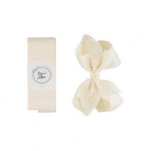 BOW’S BY STÆR,  Ruban de baptême, Blanc antique