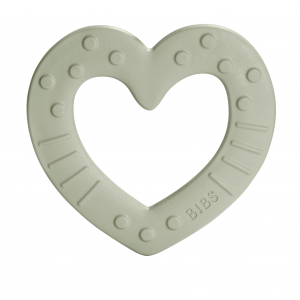 Bibs Baby Bitie, Anneau de dentition, Coeur, Sage
