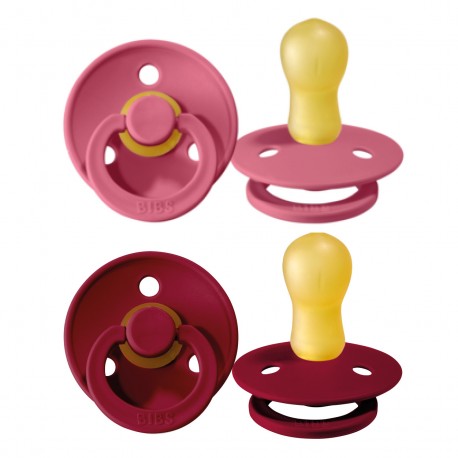 BIBS Colour - Lot de 2,  Taille 3 (18+ mois), Arrondi - Latex,