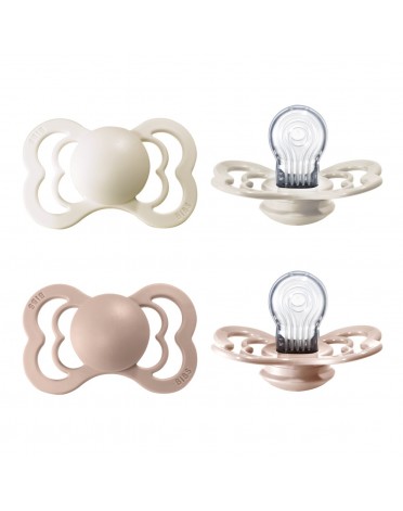 BIBS Supreme - Lot de 2,  Taille 2 (6+ mois), Anatomique - Silicone