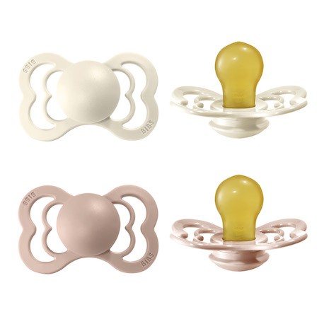 BIBS Supreme - Lot de 2,  Taille 2 (6+ mois), Anatomique - Latex,
