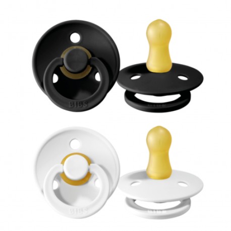 BIBS Colour - Lot de 2,  Taille 1 (0-6 mois),  Arrondi - Latex