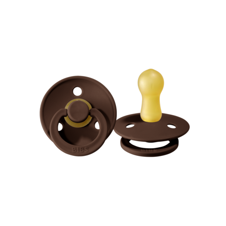BIBS Colour - Lot de 2, Taille 2 (6+ mois), Arrondi - Latex