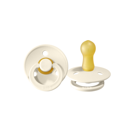 BIBS Colour - Lot de 2, Taille 2 (6+ mois), Arrondi - Latex