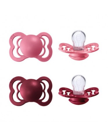 BIBS Supreme - Lot de 2,  Taille 1 (0-6 mois), Anatomique - Silicone,