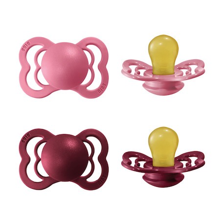 BIBS Supreme - Lot de 2,  Taille 1 (0-6 mois), Anatomique - Latex,