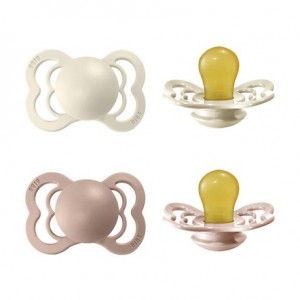 BIBS Supreme - Lot de 2,  Taille 1 (0-6 mois), Anatomique - Latex,
