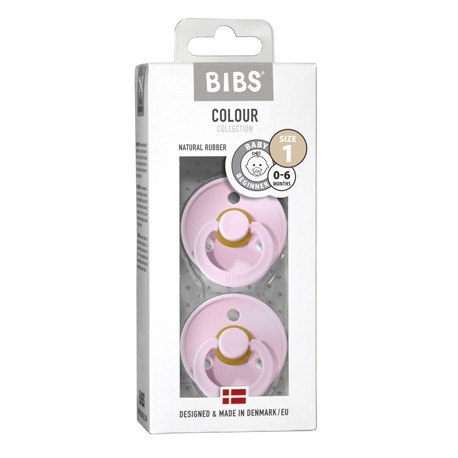 BIBS Colour - Lot de 2,  Taille 1 (0-6 mois),  Arrondi - Latex