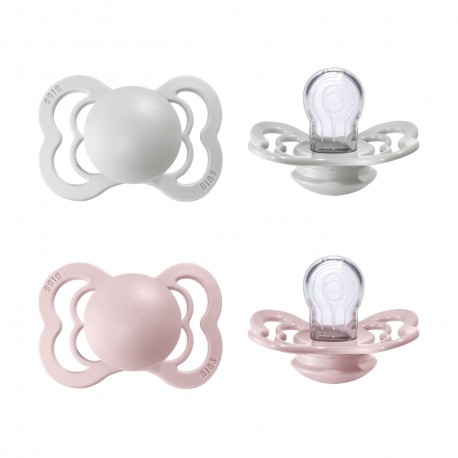 BIBS Supreme - Lot de 2,  Taille 1 (0-6 mois), Anatomique - Silicone,