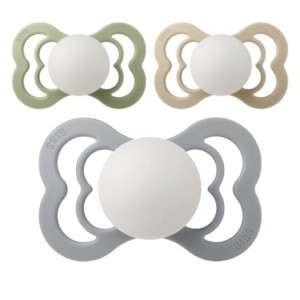 BIBS Supreme Night Glow, Taille 2 (6+ mois),  Anatomique - Latex