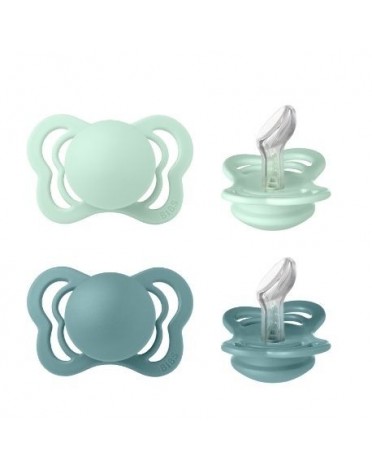 BIBS Couture - Lot de 2,  Taille 1 (0-6 mois), Physiologique  – Silicone