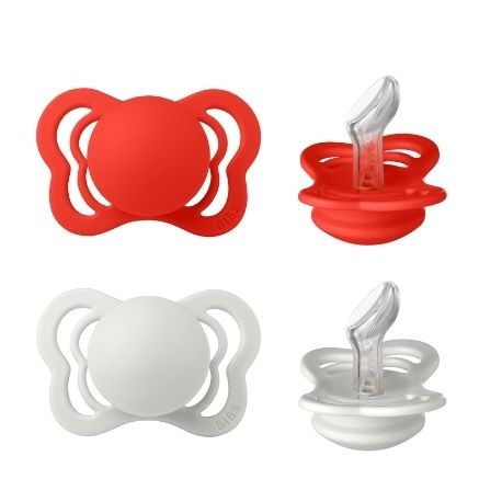 BIBS Couture - Lot de 2,  Taille 1 (0-6 mois), Physiologique  – Silicone