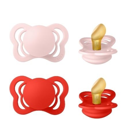 BIBS Couture - Lot de 2,  Taille 1 (0-6 mois), Physiologique - Latex,
