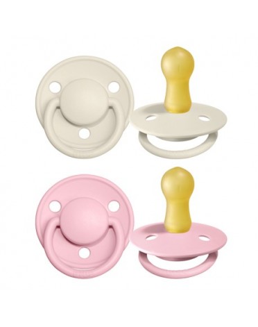 BIBS De Lux Night - Lot de 2,  Taille 2 (6+ mois), Arrondi - Latex,