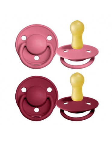 BIBS De Lux Night - Lot de 2,  Taille 2 (6+ mois), Arrondi - Latex,