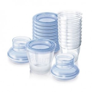 Philips Avent, Pots de conservations pour lait maternel, 5 pcs avec couvercles