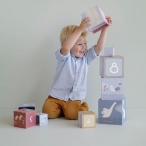 LITTLE DUTCH,  Cubes à empiler, Little Goose, Multicolore