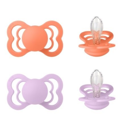 BIBS Supreme - Lot de 2,  Taille 2 (6+ mois), Anatomique - Silicone