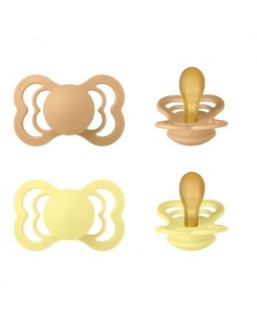 BIBS Supreme - Lot de 2,  Taille 2 (6+ mois), Anatomique - Latex,