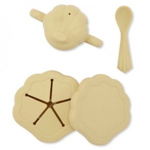 Konges Sløjd, Set coquillage, Set vaisselle 3 pièces, Soleil, Disponible en différentes versions