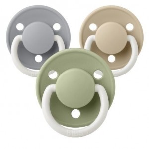 BIBS De Lux Night, Taille 2 (6+ mois), Ronde - Latex