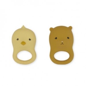 Konges Sløjd, Anneau de dentition,  Chicken/Bear