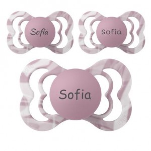 BIBS Supreme Tie Dye, Taille 2 (6+ mois), Anatomique - Latex, Tetine personnalisée