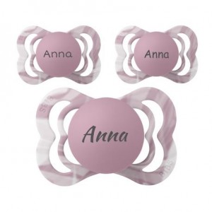 BIBS Supreme Tie Dye, Taille 1 (0-6 mois), Anatomique - Silicone, Tetine personnalisée