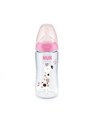 NUK  First Choice, Bouteille pour bébé, Bleu, 6-18 mois.