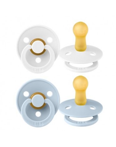 BIBS Colour - Lot de 2, Taille 2 (6+ mois), Arrondi - Latex