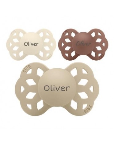 BIBS Infinity, Size 2 (6+ m), Anatomique - Silicone,  Tétine personnalisée