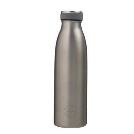 Aya&Ida,  Drinking Bottle, Gourde avec couvercle, 500 ml,  Cool Grey
