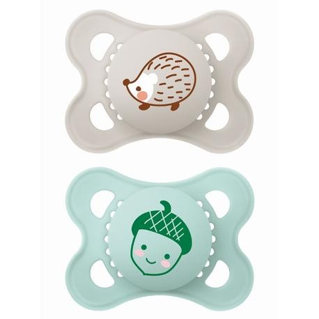 MAM Original 2 unités, Taille 1 (0-6 mois), Anatomique - Silicone, Bleu MAM Original 2 unités, Taille 1 (0-6 mois), Anatomique - Silicone, Bleu