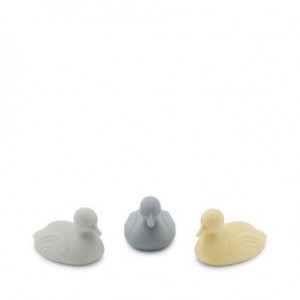 Konges Sløjd,  Jouet de bain, Ducks - 3 pack, Quarry Mix