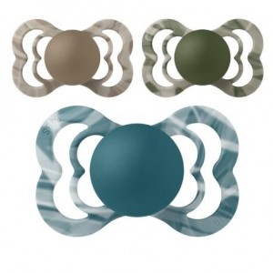 BIBS Supreme Tie Dye, Taille 2 (6+ mois), Anatomique - Silicone
