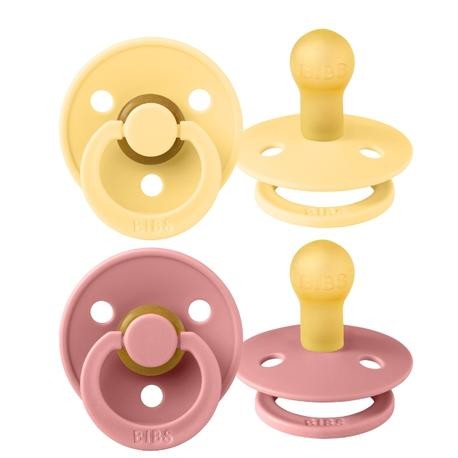BIBS Colour - Lot de 2,  Taille 1 (0-6 mois),  Arrondi - Latex