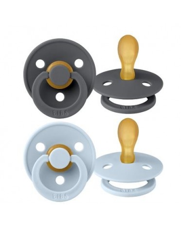 BIBS Colour Lot de 2, Taille 2 (6+ mois), Anatomique - Latex