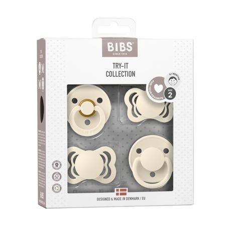 Bibs Try-it-collection, Tallie 2 (6+ mois), Ivory