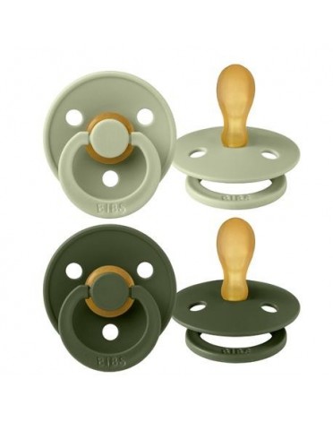 BIBS Colour Lot de 2, Taille 2 (6+ mois), Anatomique - Latex