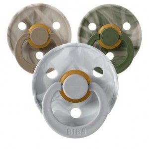 BIBS Colour Tie Dye, Taille 1 (0-6 mois) , Ronde- Latex