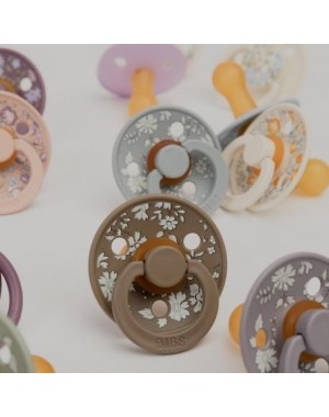 BIBS X LIBERTY, Pack de 2 Colour, Taille 1 (0-6 mois), Rond - Latex