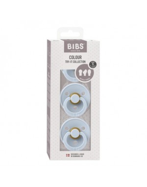 BIBS Try-It Colour - Lot de 3, Taille 1 (0-6 mois.)
