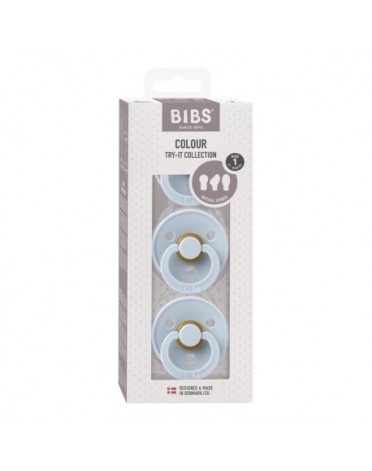 BIBS Try-It Colour - Lot de 3, Taille 1 (0-6 mois.)